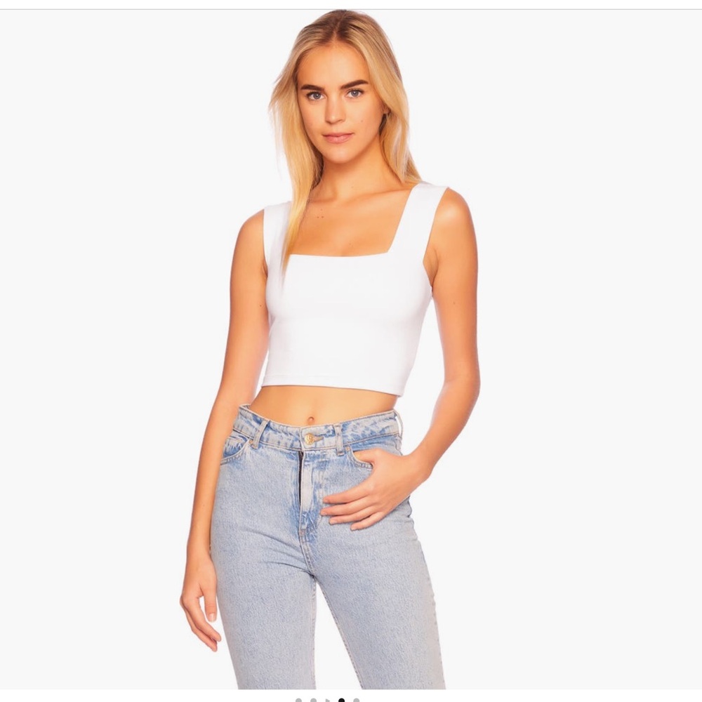 Susana Monaco Crop Tank XS White NWOT